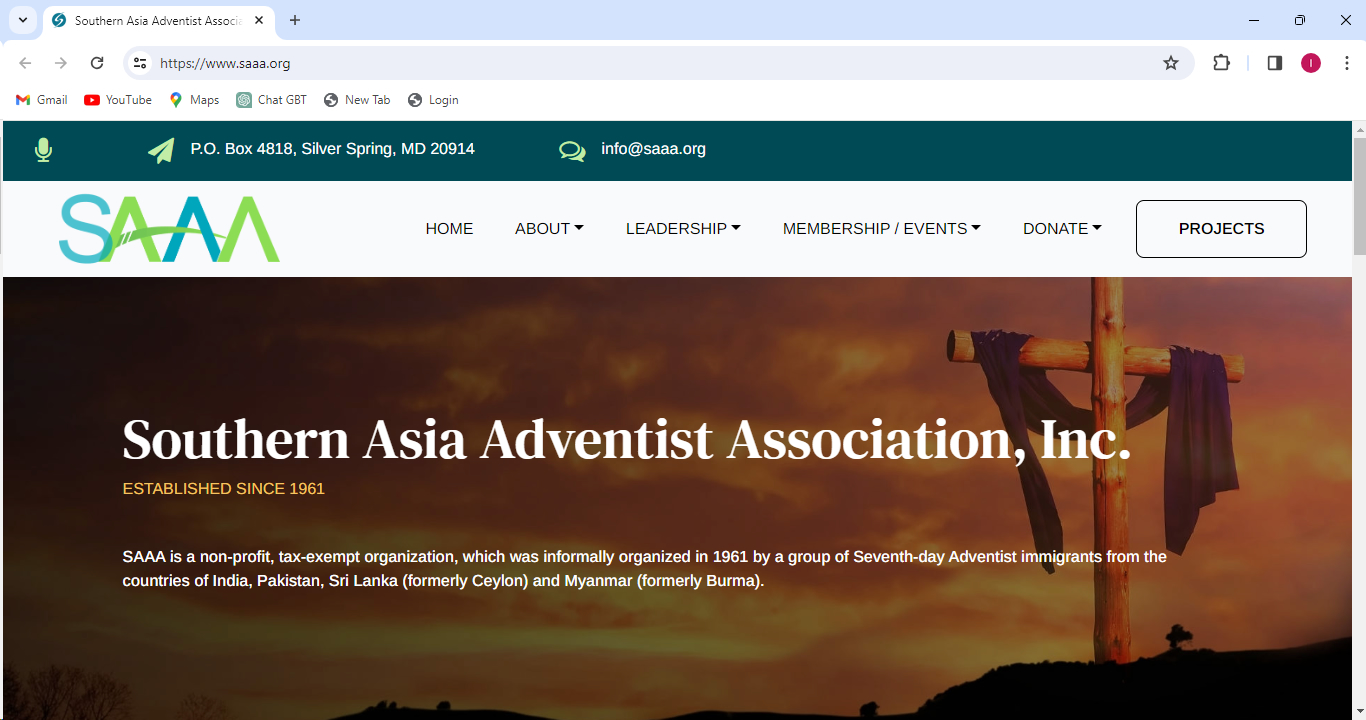 Southern Asia Adventist Association, Inc. (SAAA)